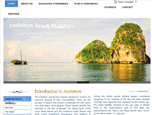 Tablet Screenshot of andamanbeachholidays.com